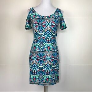 Derek heart body con dress